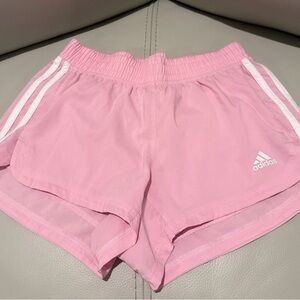 Adidas Women's Light Pink Athletic Shorts